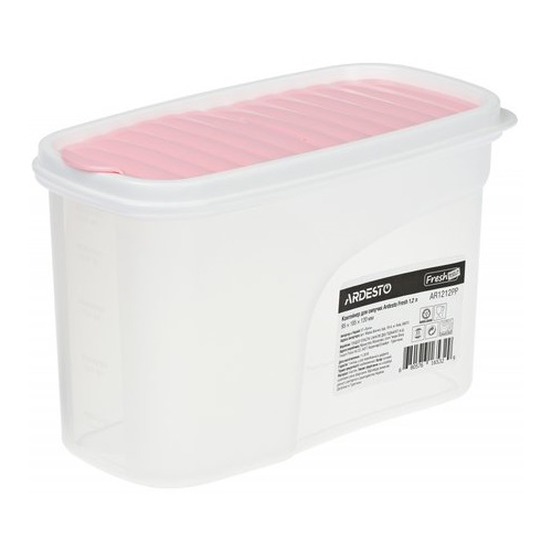 Ardesto Food storage container Fresh 1.2l. pink. plastic