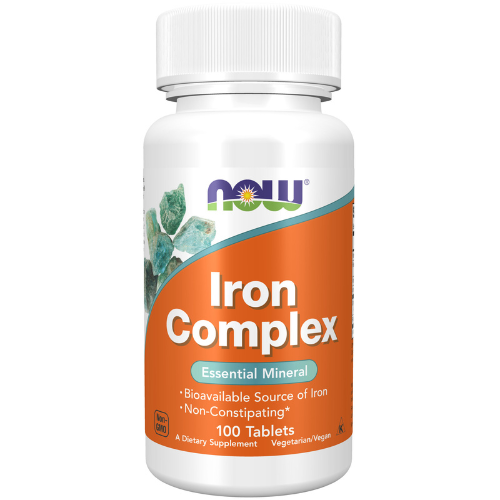 NOW FOODS Iron  Complex (bisglycinate) tab #100