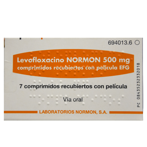 Levofloxacino NORMON 500mg tablets #7