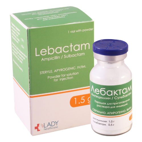 Lebactam solution for incection I/V I/M 1.5gr in vial #1