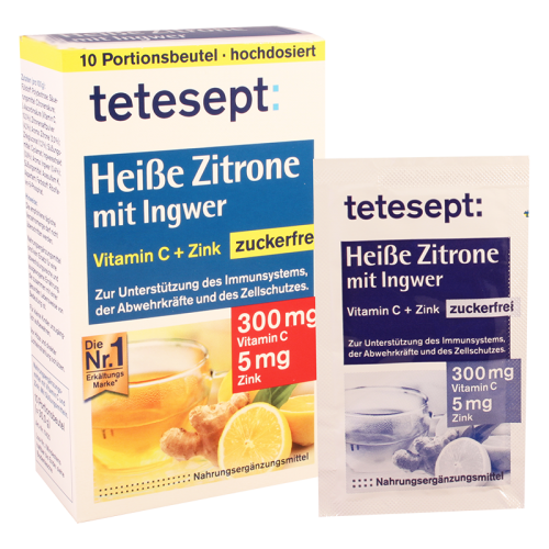 Tetesept Heibe Zitrone mit Ingwer 10X3g (hot tea with lemon and ginger)