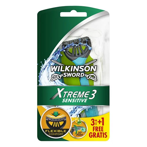 Wilkinson - single extreme shaver  3 'Sensitive' No. 3+1