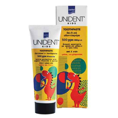 Unident -  toothpaste kids from 2 years. with 500ppm fluoride