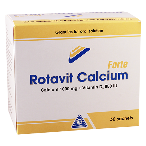 Rotavit calcium forte effervescent tab 1000mg+880 IU #20