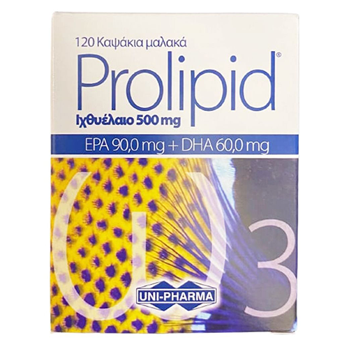 Prolipid caps (90.0mg+60.0mg)/500mg #120