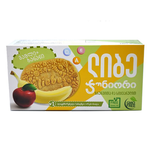 Libe - biscuit junior apple and banana 160 gr