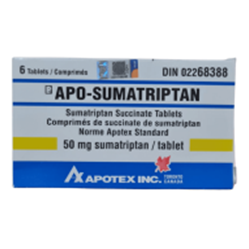 Sumatriptan 50 mg tab #6