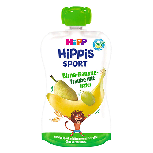 Hippie - puree pear. grape and banana with wheat /1 year+/ 120