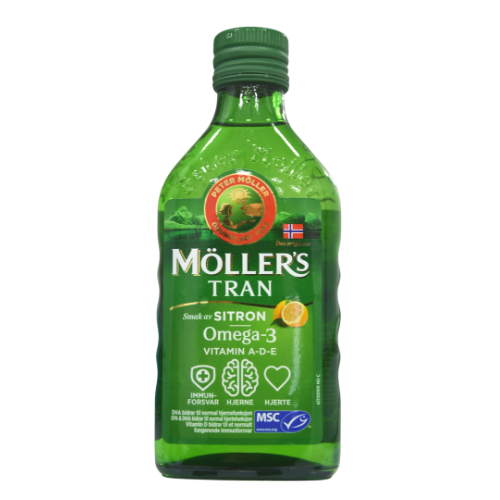Mollers cod liver oil with lemon taste . 250 ml
