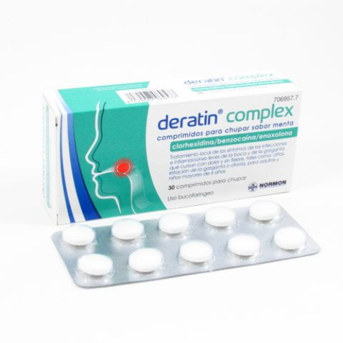 Deratin complex tab menthe #30