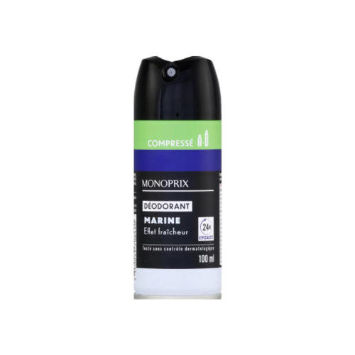 Monoprix Deodorant marine freshness 24h compressed 100ml