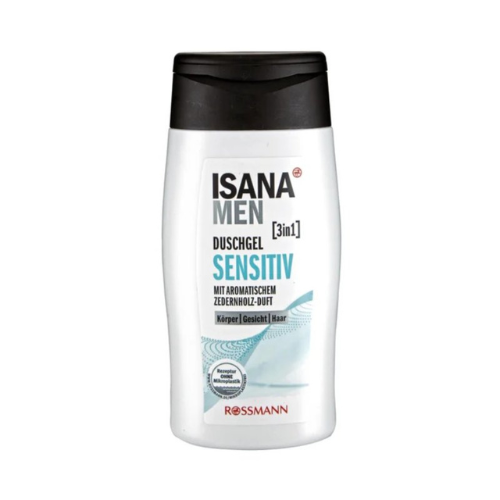 Isana - mens shower gel for sensitive skin 3IN1 (300ML)