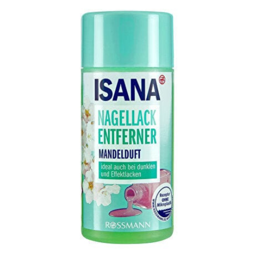 Isana - nail polish remover liquid with almond oil 125ml 6409