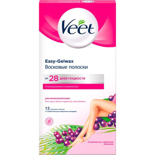 veet - strips for normal skin /6 pairs/ 1012/0939 #12